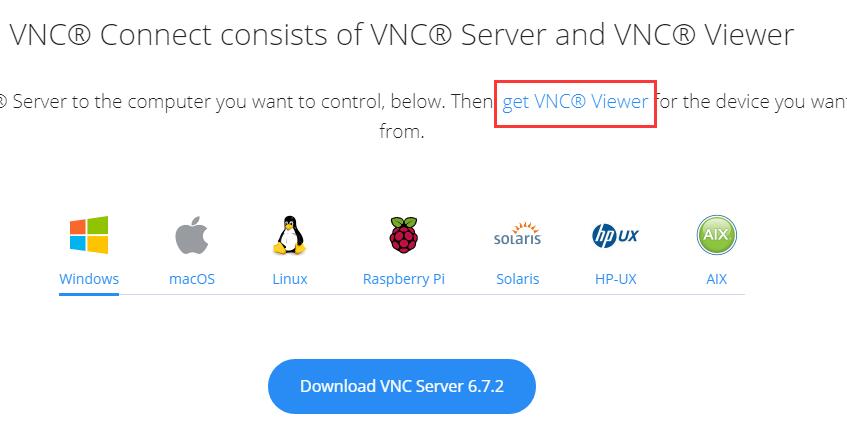 进入VNC Viewer下载页面