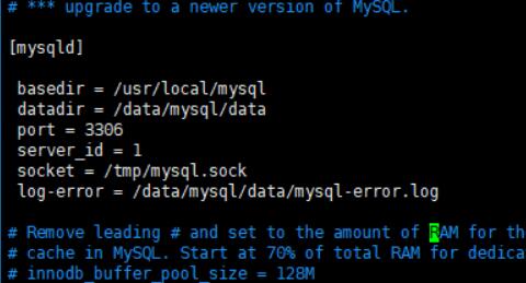 修改mysql配置文件my.cnf2