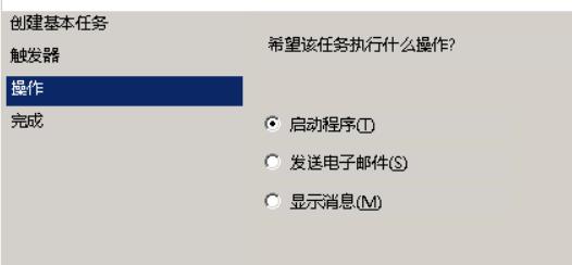 选择启动程序，点击下一步