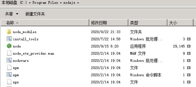 安装完成后系统目录如图所示