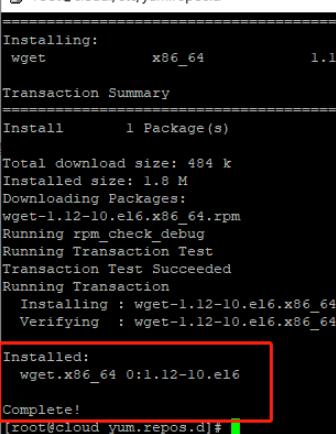 输入命令yum -y install wget 就可以正常安装