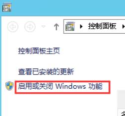 点击“启用或关闭 Windows 功能”调出“添加角色和功能向导”。