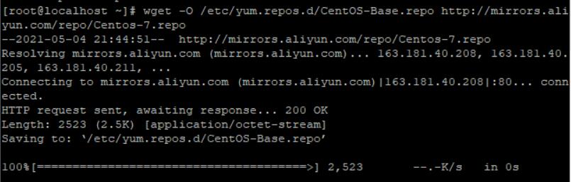下载新的CentOS-Base.repo 到/etc/yum.repos.d/