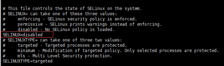 永久关闭SeLinux