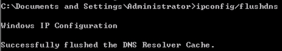 在弹出的命令行中输入“ipconfig/flushdns”并运行