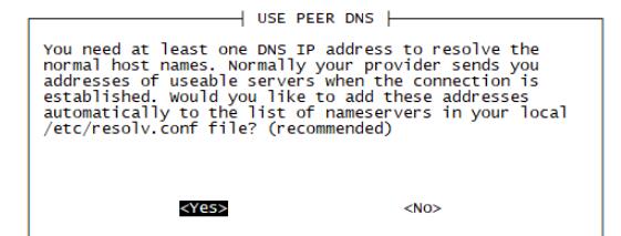 DNS设置，选择yes表示从/etc/resolv.conf加载DNS设置